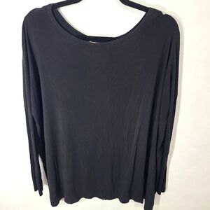 Piko Green Earth Fashion Women's Black Shirt Top Blouse Long Sleeve Bamboo